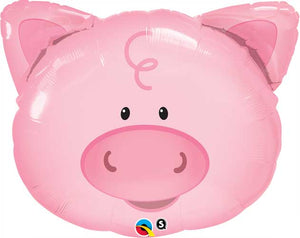 Pig Face Foil Balloon 30 in.