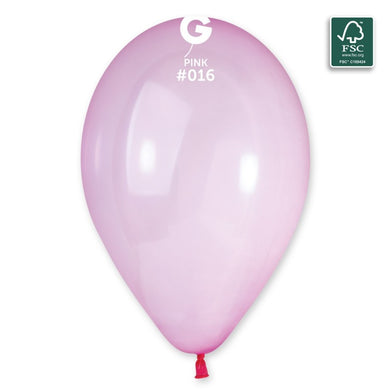 Crystal Balloon Pink #016 - 13 in.