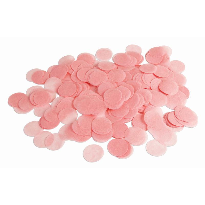 Round Confetti Dots - 1 in. Light Pink Paper