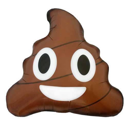 Emoji Poop Jr Foil Balloon 24 in.