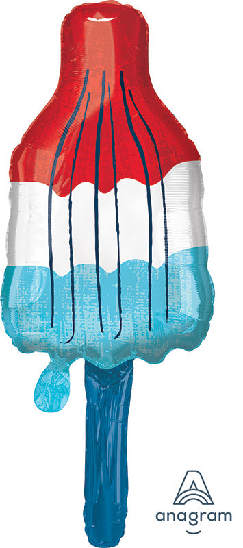 Red, White & Blue Popsicle Foil Balloon - 40 in.