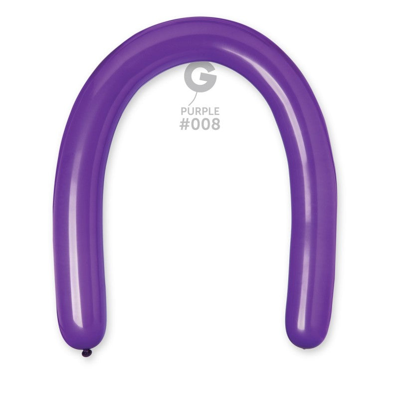 Solid Balloon Purple #008 3 in.