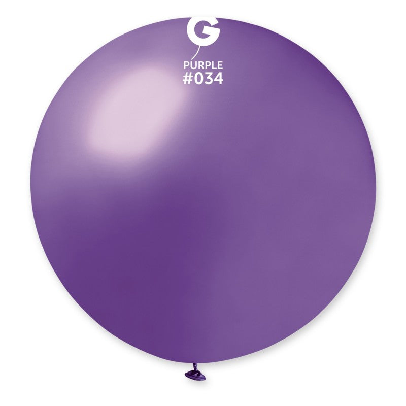 Globo Metálico Morado #034 - 19 pulg.