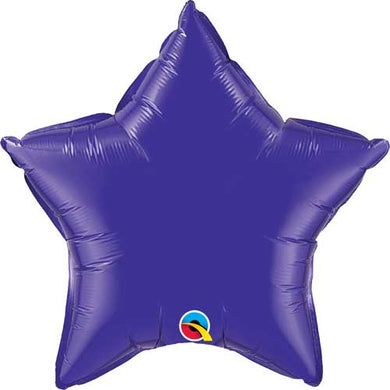 Globos de aluminio con forma de estrella, 18 pulgadas, morado