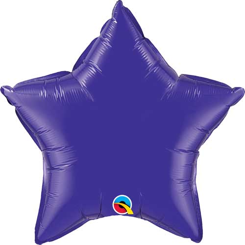 Star Shaped Foil Balloons - 18 in. Purple