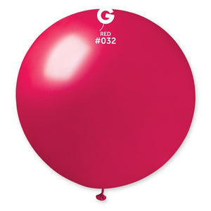 Metallic Balloon Red #032 - 31 in. (x1)