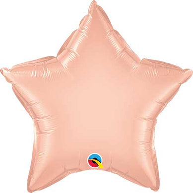 Globos de aluminio con forma de estrella, 18 pulgadas, color oro rosa