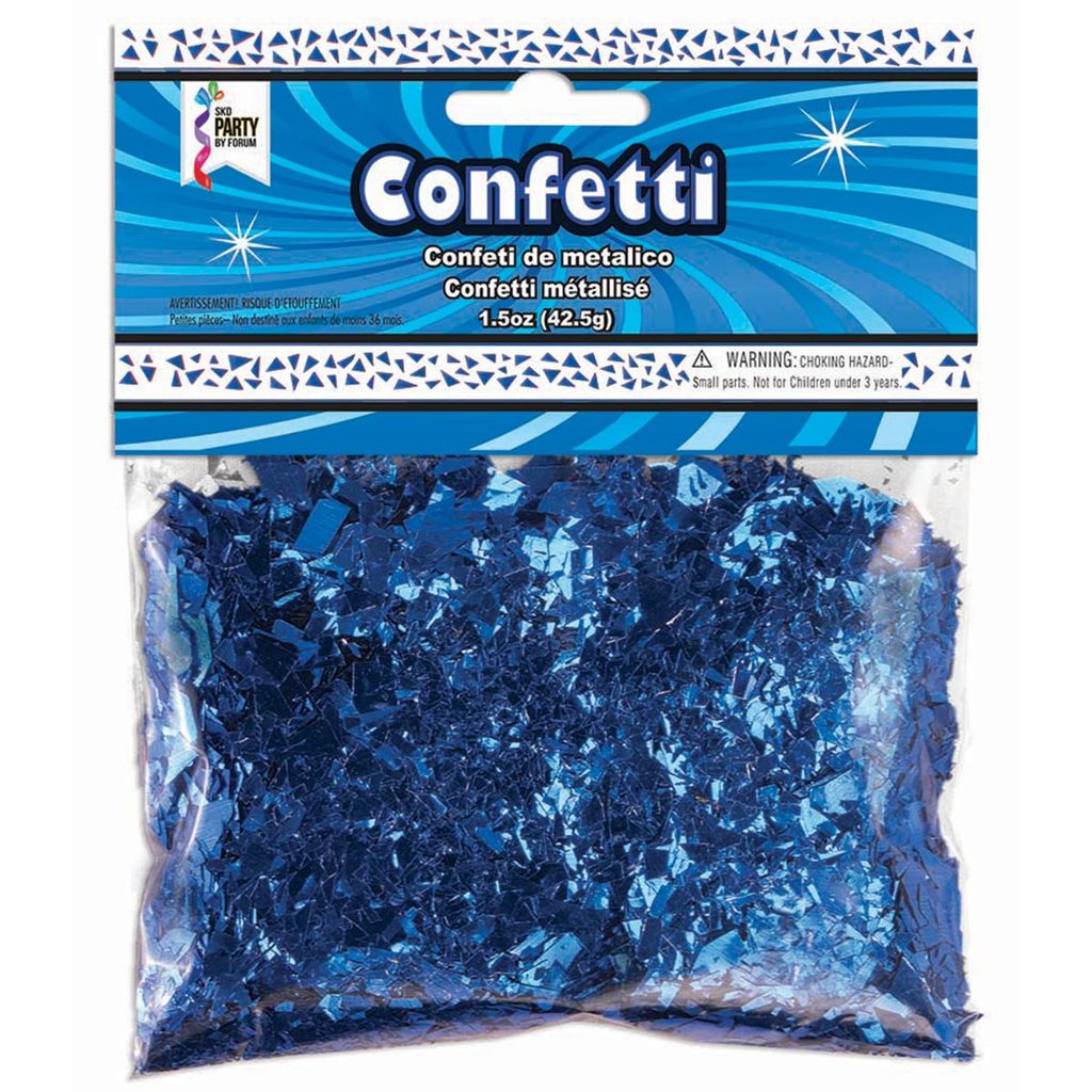 Migas de confeti metalizado - Azul real