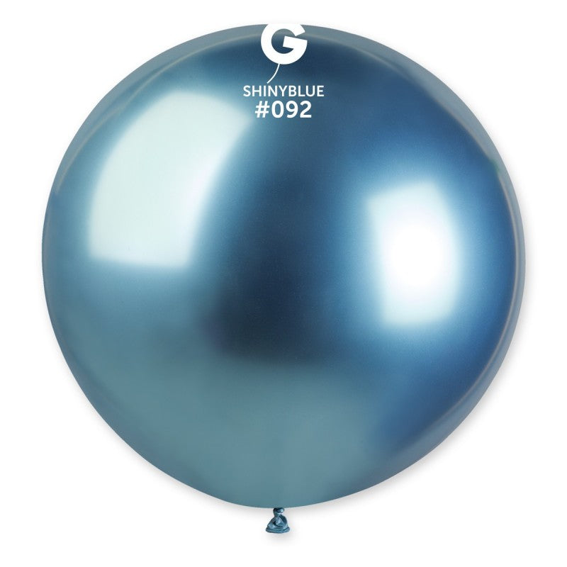 Globo azul brillante 31 pulgadas.