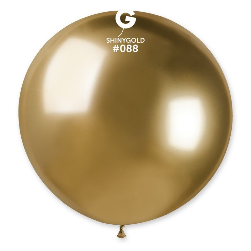 Globo dorado brillante de 31 pulgadas.