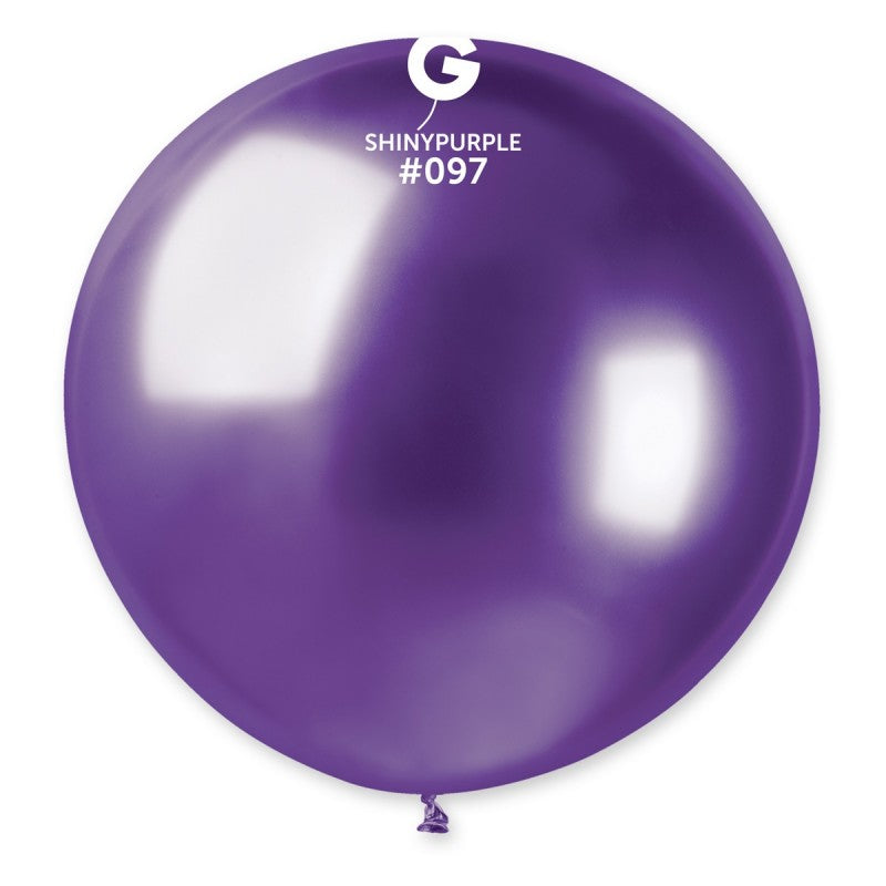 Globo morado brillante de 31 pulgadas.