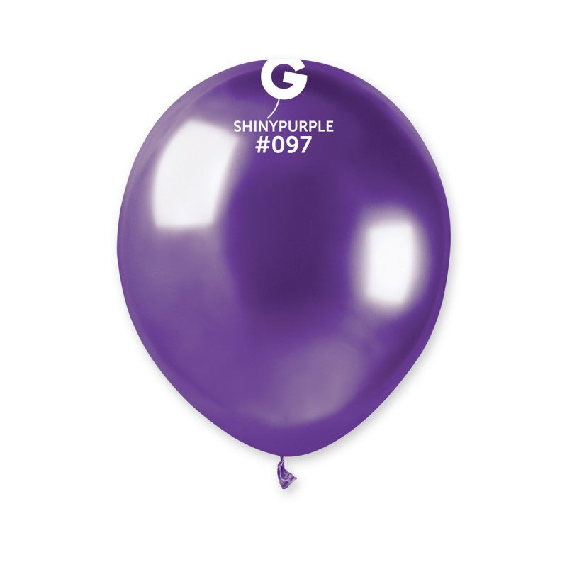 Globo morado brillante de 5 pulgadas.