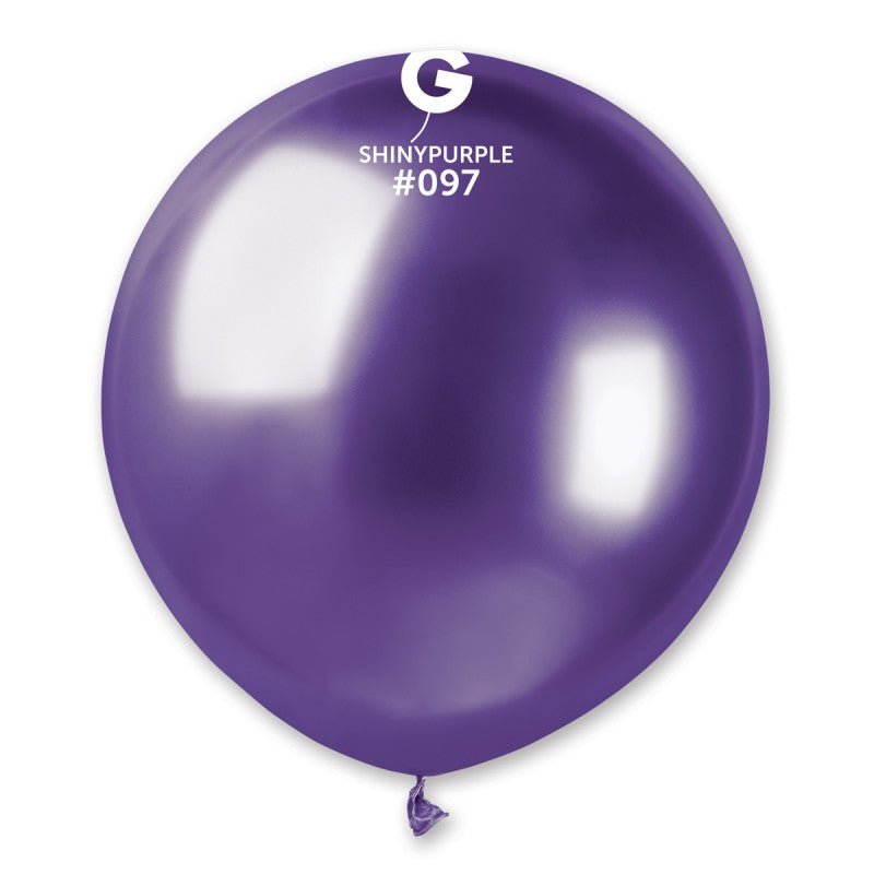 Globo morado brillante de 19 pulgadas.