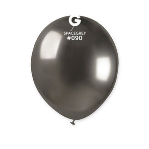 Shiny Space Gray Balloon #090 - 5 in.