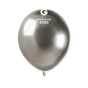 Shiny Silver Balloon 5 in.