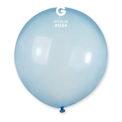 Crystal Balloon Sky Blue #044 - 19 in.