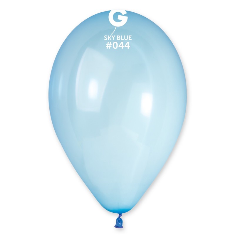 Crystal Balloon Sky Blue #044 - 13 in.