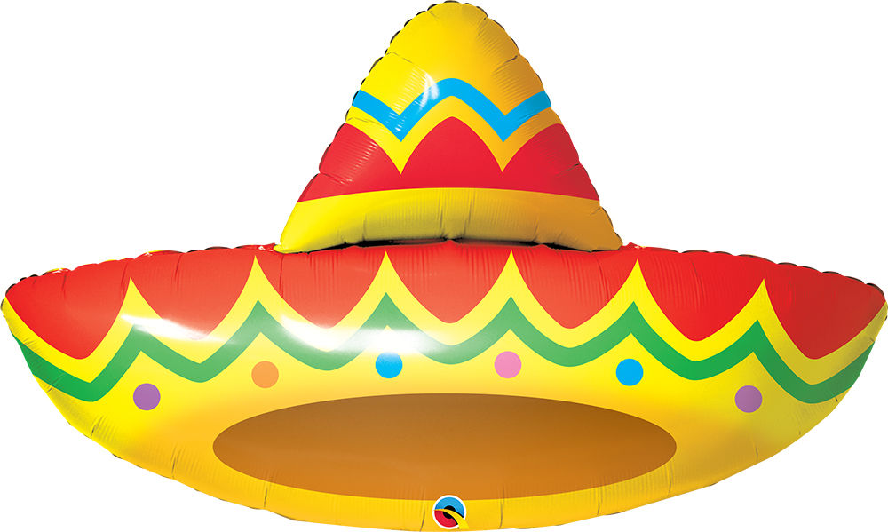 Sombrero Shape Foil Balloon 41 in.