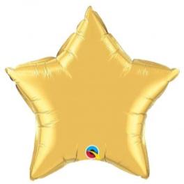 Star Shaped Foil Balloons - 9 in. (3 Pack) Gold