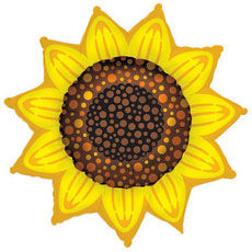 Sunflower Shape Foil Balloon 42 in.