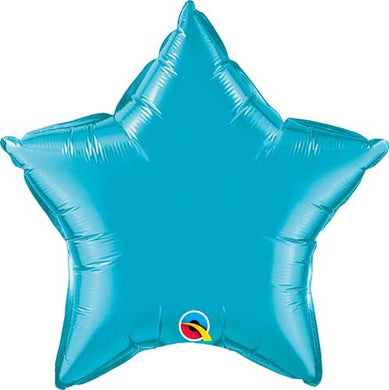 Globos de aluminio con forma de estrella - 18 pulgadas, color turquesa