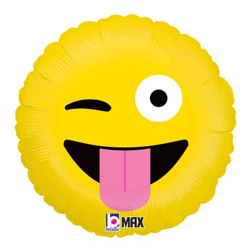 Emoji Wacky Foil Balloon 18 in.