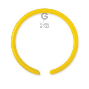 Solid Balloon Yellow #002 - 1 in.