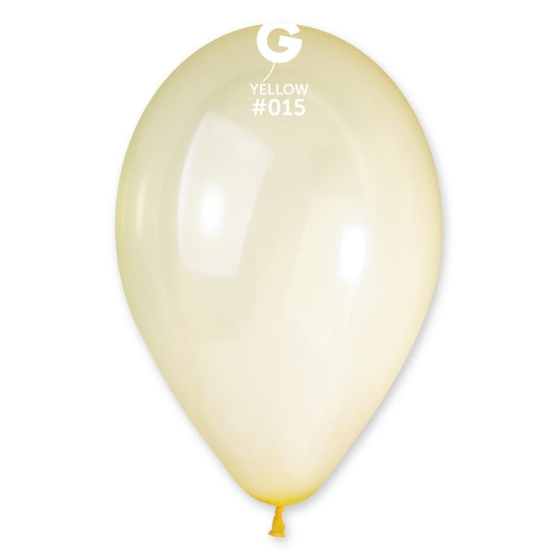 Globo de Cristal Amarillo #015 - 13 pulg.